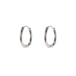 Argola click oval 15mm fio torcido