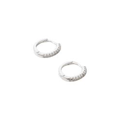 Argola redonda click 10mm cravejada