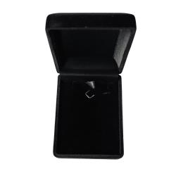 Porta joias colar 57 x 76mm preto interior preto