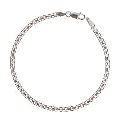 Pulseira corrente esteira cadeado 3.0 19cm