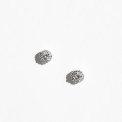 Brinco zircônia cristal com cravejado 6mm
