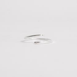 Anel 2 fios detalhe zircônia regulável P