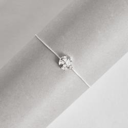 Pulseira entremeio flor cravejada cristal 11mm 16+4cm
