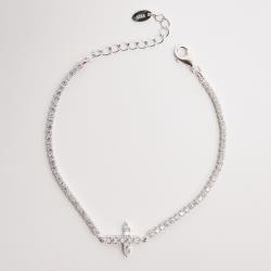 Pulseira Riviera 2.0 entremeio cruz 16+4cm