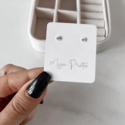 Brinco círculo com vinco 4mm