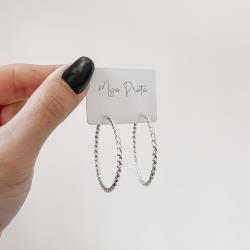 Argola redonda 39mm fio torcido