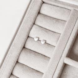 Brinco coração liso 5mm