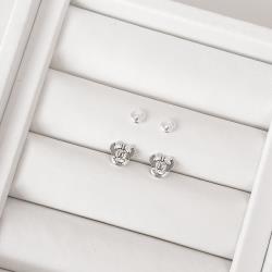 Brinco infantil Minnie envelhecido 9mm tarraxa baby